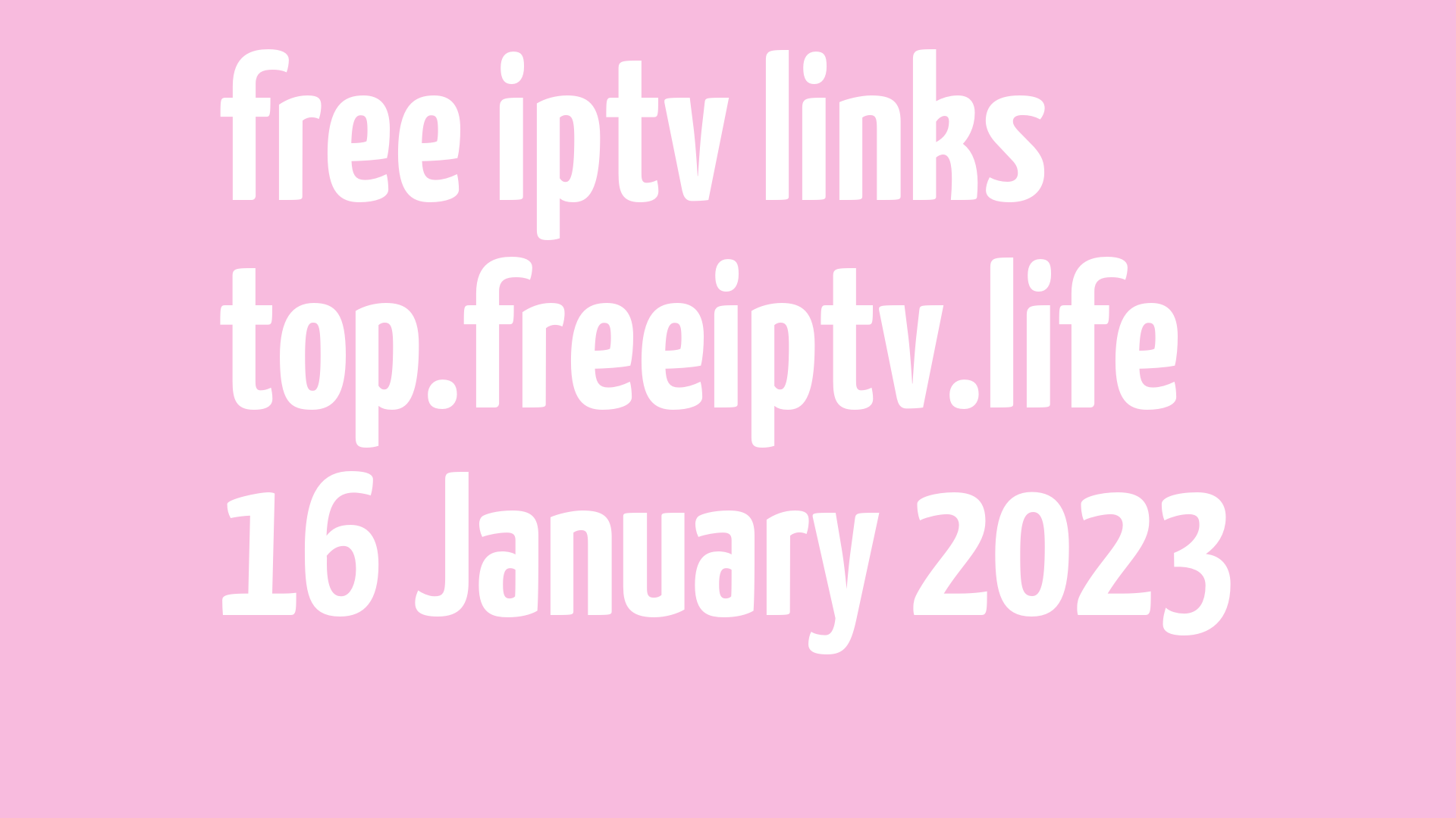 free iptv links 150123